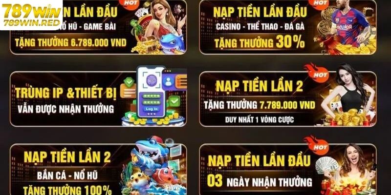Chương Trình Khuyến Mãi Nạp Lần 2 Hấp Dẫn Tại 789WIN Giới thiệu khuyến mãi nạp lần 2 tại 789WIN